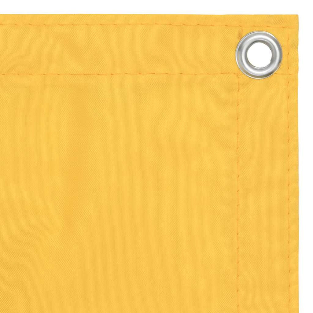 Balcony Screen Oxford Fabric Yellow Waterproof UV Resistant 120 x 400 cm