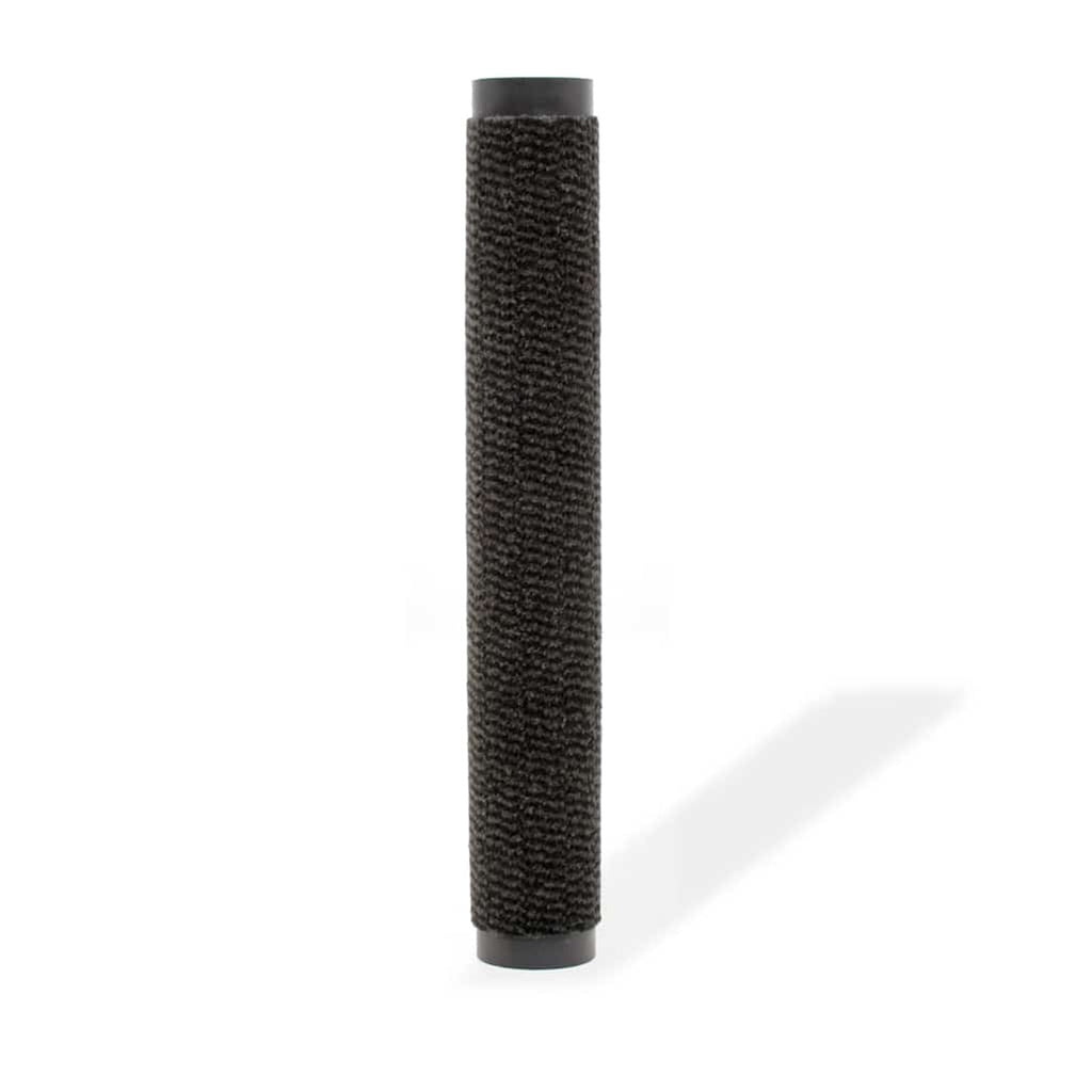 Dust Control Mat Rectangular Tufted Tufted Fabric With A Flexibl Black 180 x