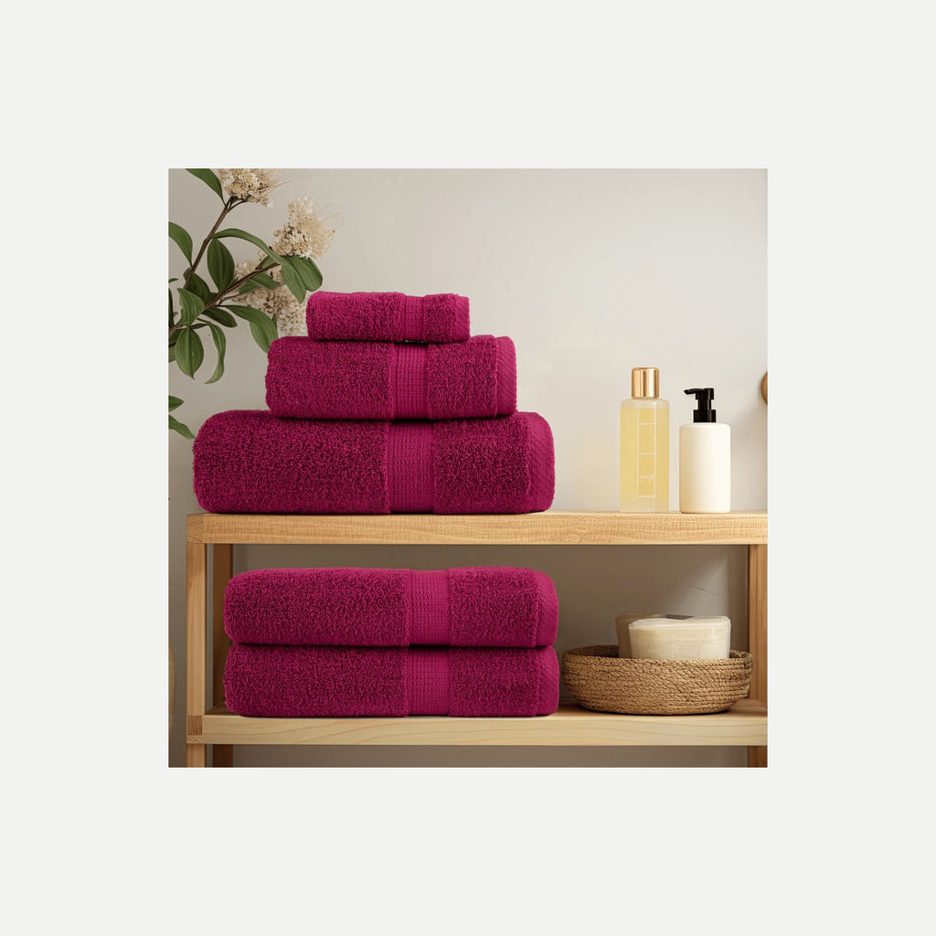 Towel Cotton Bordeaux 200 x 80 cm Bathroom Bath Linen Home Towels 2 Variant 2