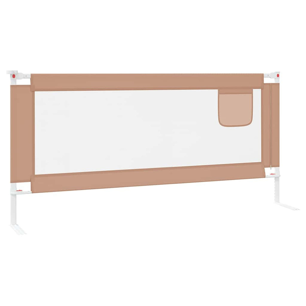 Toddler Safety Bed Rail Fabric (100% Polyester) Taupe 200 x 25 x 95 cm
