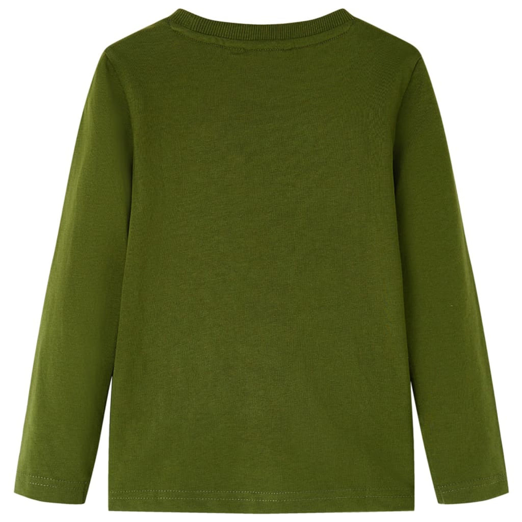 Kids T-Shirt Cotton Dark Khaki 116 Children's Top Kids Clothing Kids Variant 2