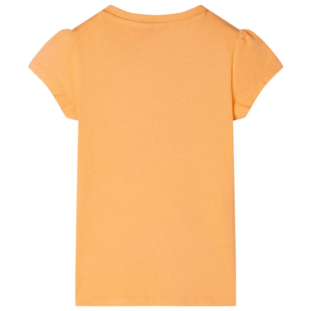 Kids T-Shirt Cotton Bright Orange 128 Children's Top Kids Clothing Kids Wear