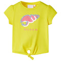 Kids T-Shirt Cotton Yellow 116 Children's Top Kids Clothing Kids Wear Kids'