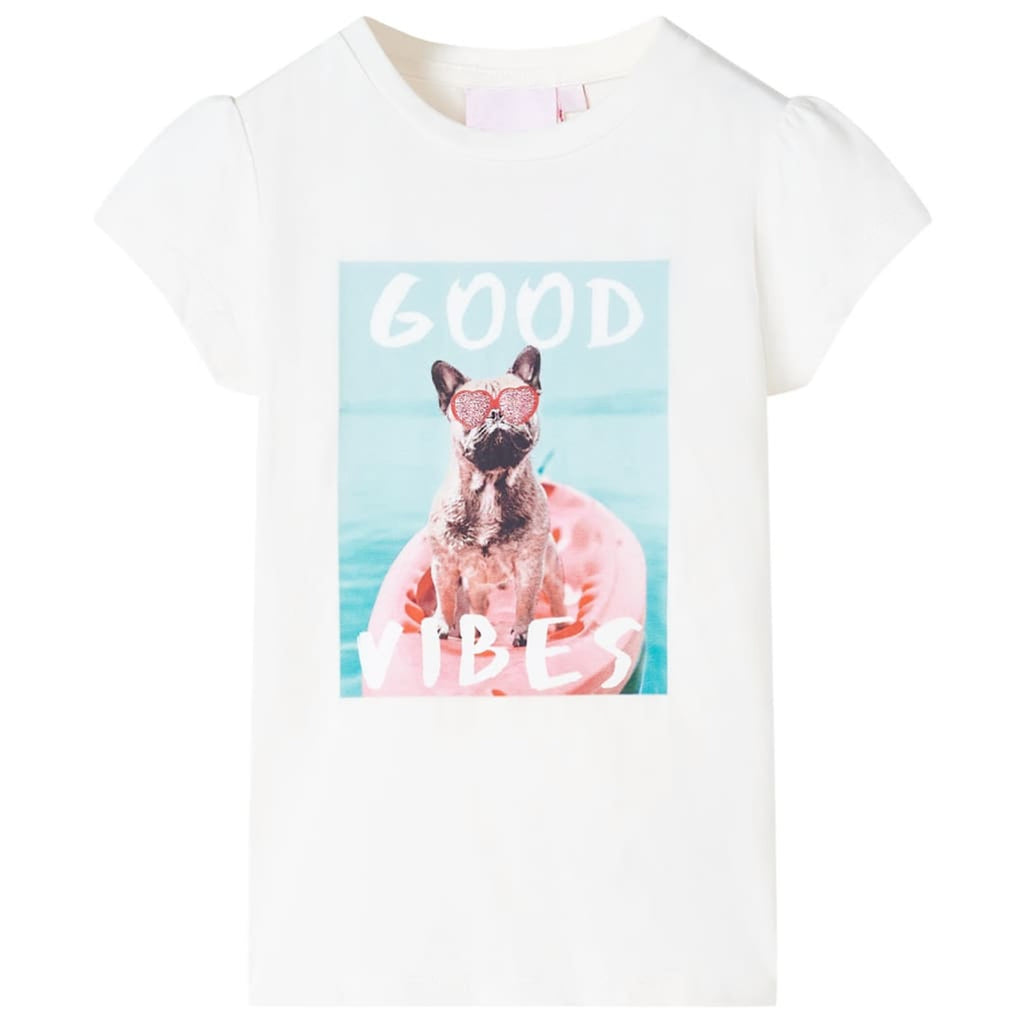 Kids T-Shirt Cotton Ecru 140 Children's Top Kids Clothing Kids Wear Variant 3