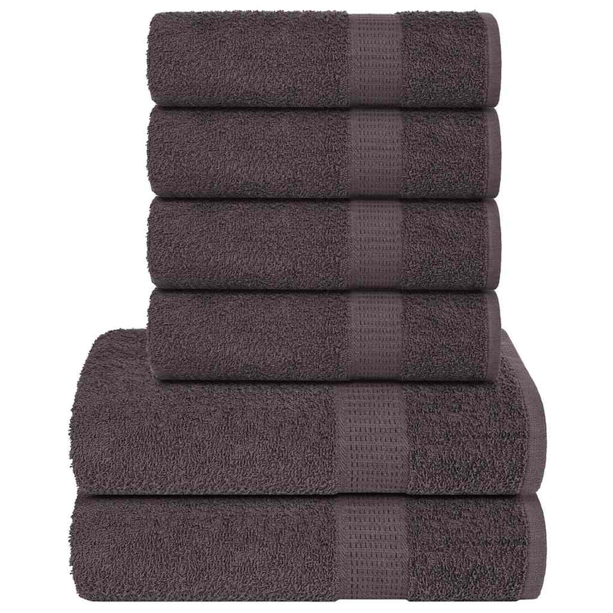 Towel Cotton Anthracite 140 x 70 cm Bathroom Bath Linen Home Bath Towels 6