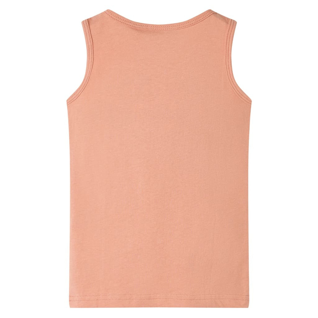 Kids'Tank Top Light Cotton Light Orange 128 Kids Clothing Children's Variant 2