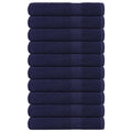 Towel Cotton Navy Blue 200 x 80 cm Bathroom Bath Linen Home Towels 10 pcs