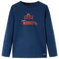 Kids T-Shirt Cotton Navy Blue 92 Children's Top Kids Clothing Kids Variant 2