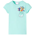 Kids T-Shirt Cotton Light Mint 128 Children's Top Kids Clothing Kids Variant 4
