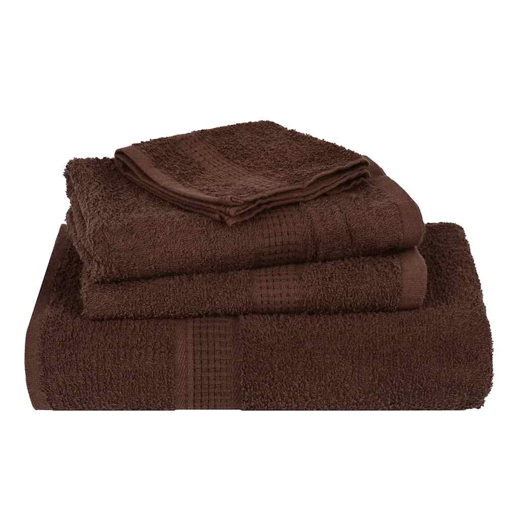 Towel Cotton Brown 30 x 30 cm Bathroom Bath Linen Home Towels 4 pcs Wash 30x30cm