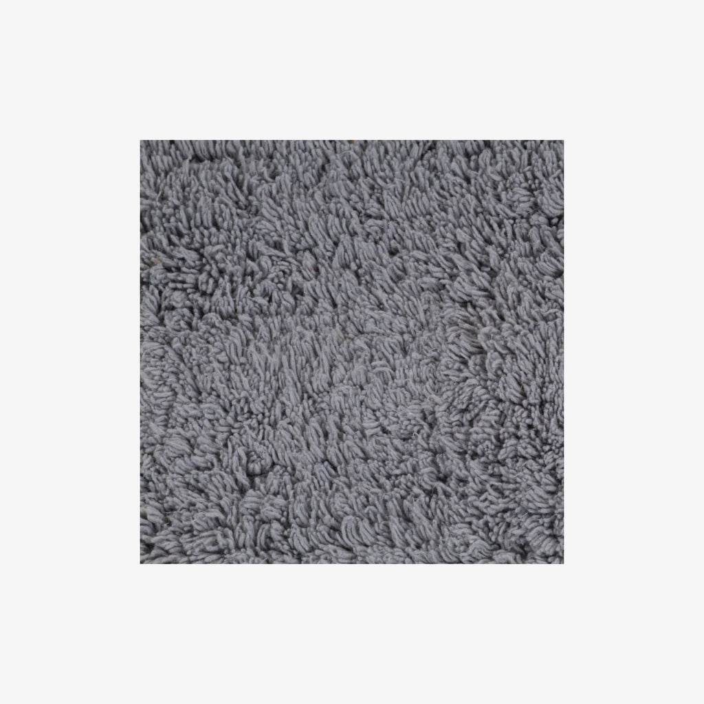 Bathroom Mat Cotton Grey 93 x 63 cm Floor Mat Home Non Slip Bath Mats & Rugs
