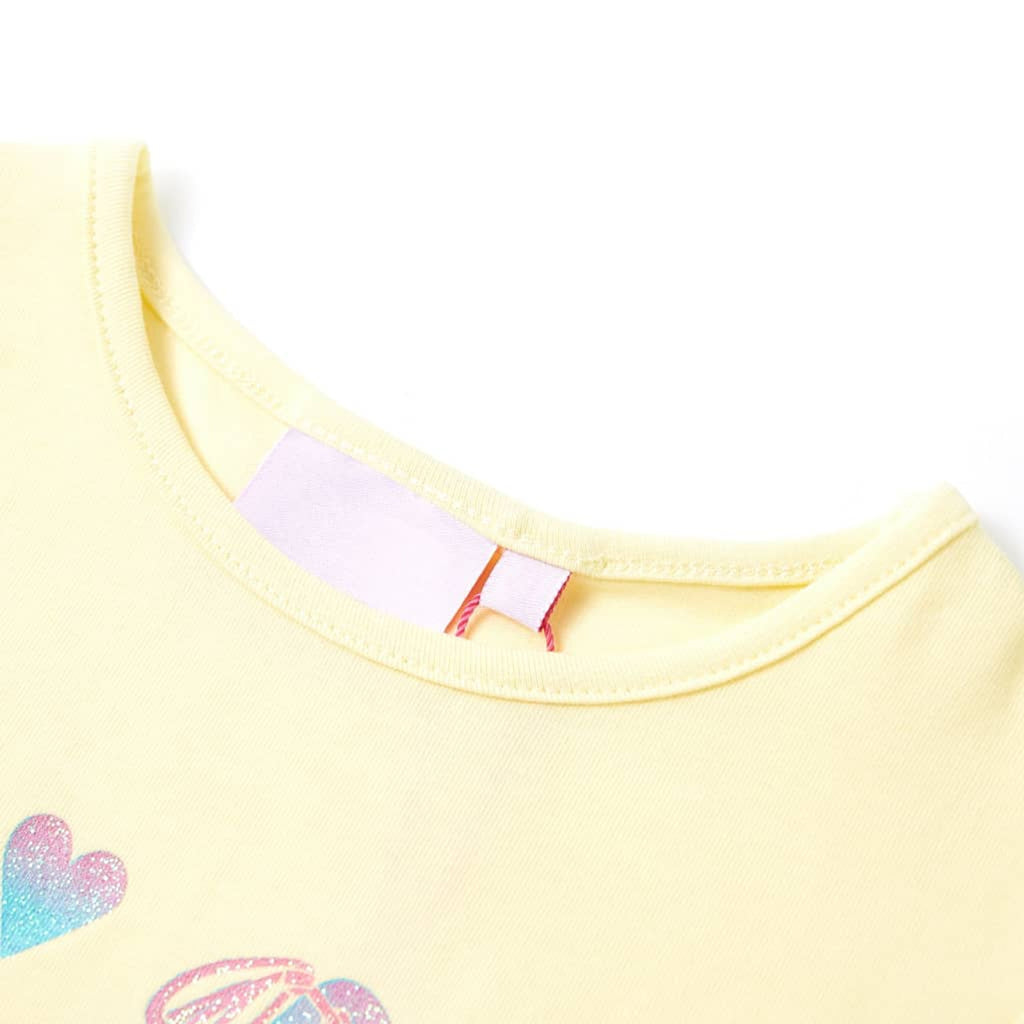 Kids T-Shirt Cotton Soft Yellow 92 Children's Top Kids Clothing Kids Wear 92