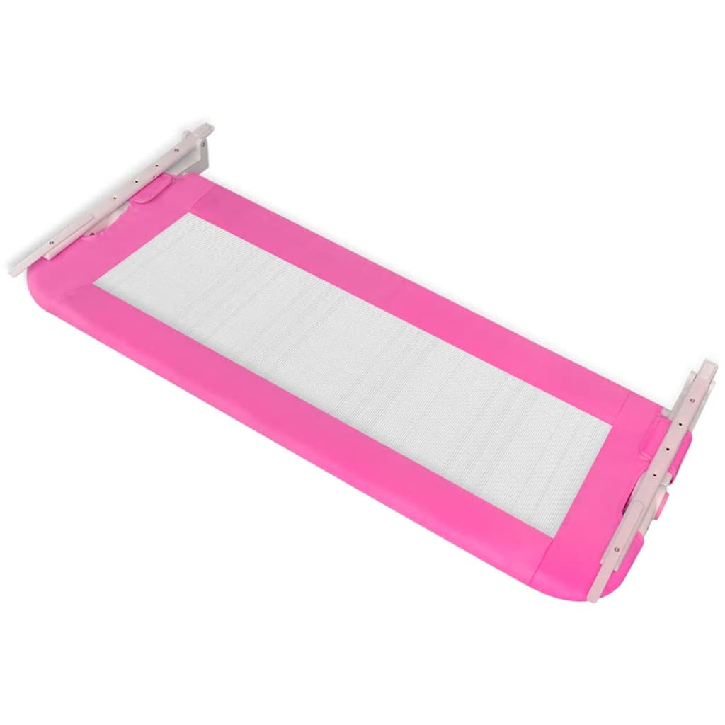 Toddler Safety Bed Rail Polyester Pink 102 x 36.5 x 42 cm Child Bed Guard 5x42cm
