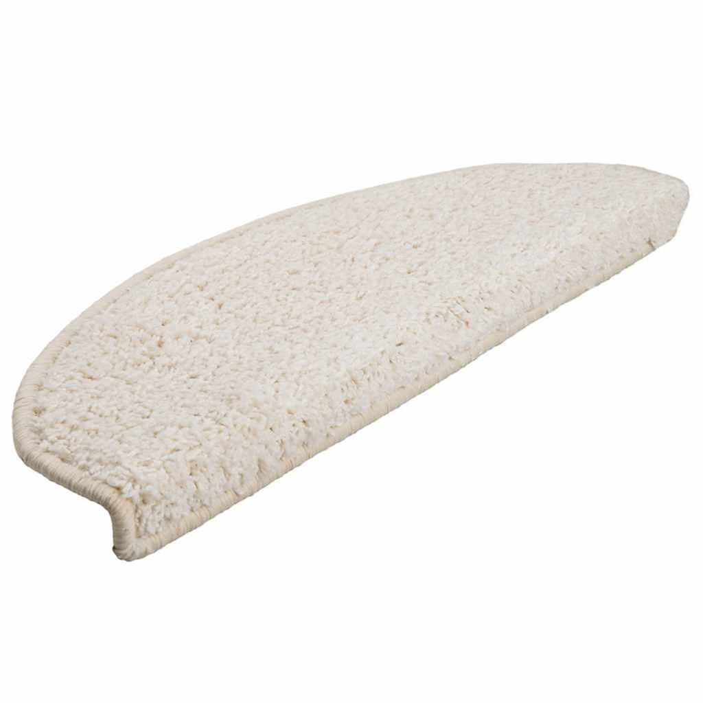 Stair Mats Half Round Large Pp Tufted White 65 x 25 x 4 cm Floor Mat Home 15