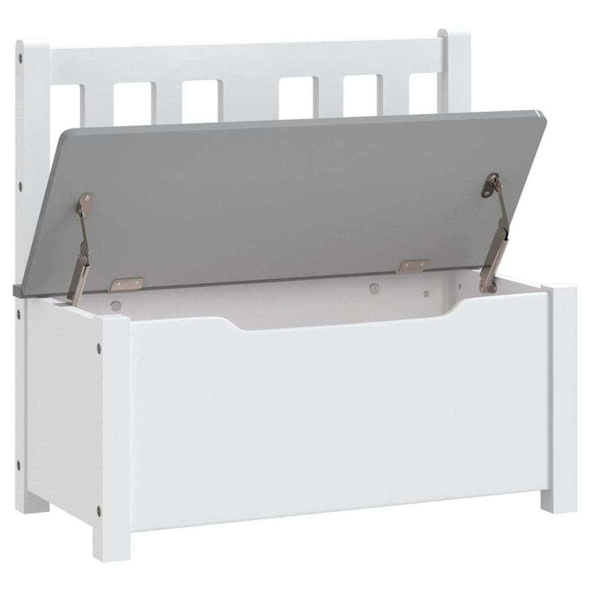 Bench Mdf White 60 x 30 x 55 cm Seating Garden Furniture Outdoor Baby Children