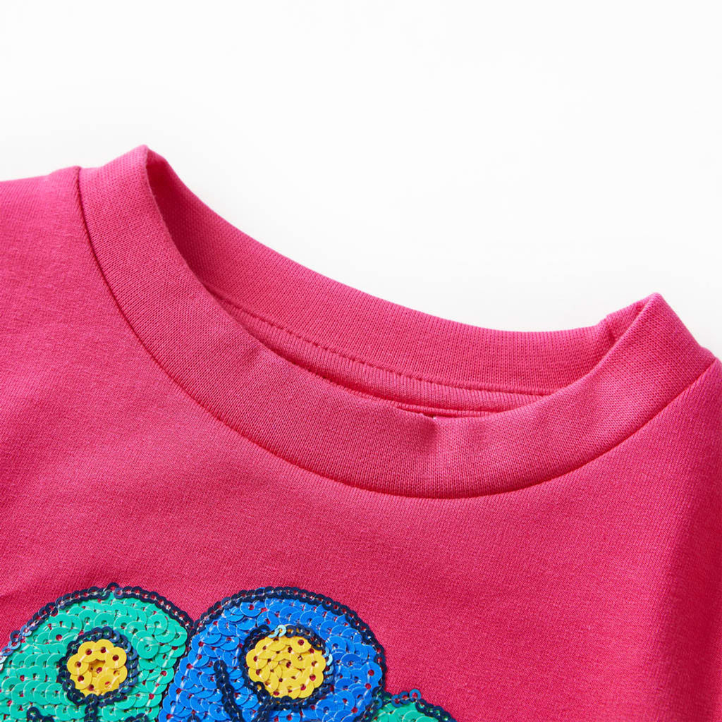 Sweatshirt Cotton Bright Pink 128 Kids Clothing Children's Top Kids Variant 3