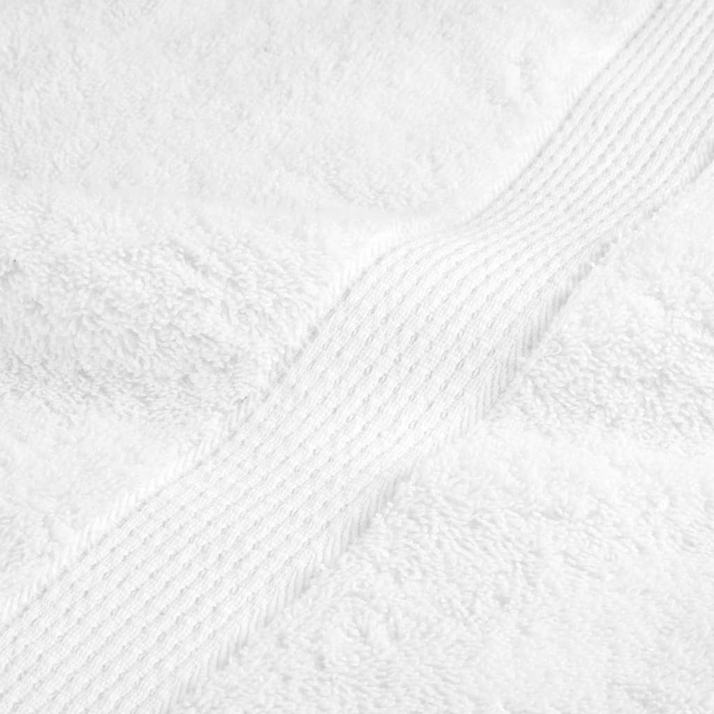 Towel Cotton White 50 x 30 cm Bathroom Bath Linen Home Towels 2 pcs Variant 2