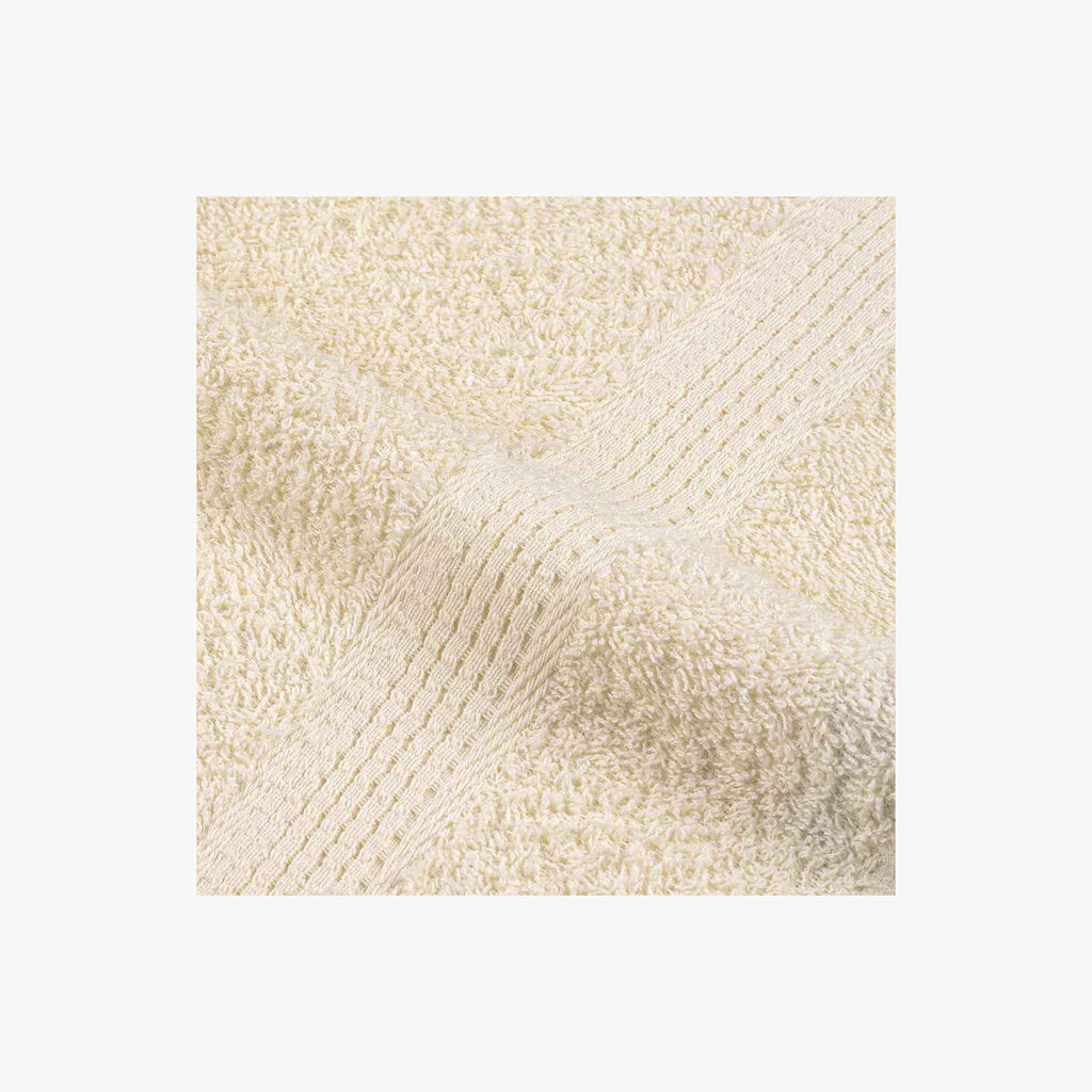Towel Cotton Cream 50 x 30 cm Bathroom Bath Linen Home Towels 2 pcs Guest