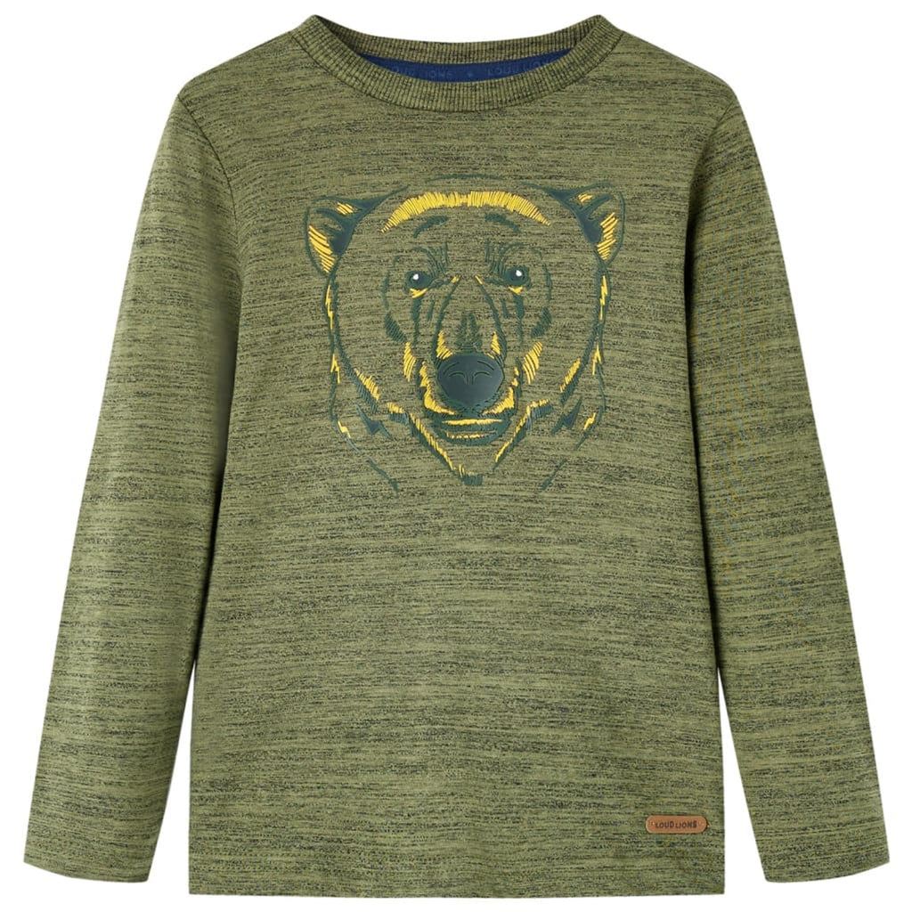 Kids T-Shirt Cotton Khaki Melange 104 Children's Top Kids Clothing Variant 2