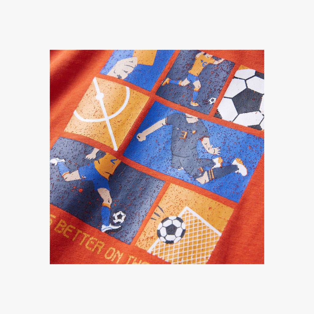 Kids T-Shirt Cotton Orange 116 Children's Top Kids Clothing Kids Wear Kids'