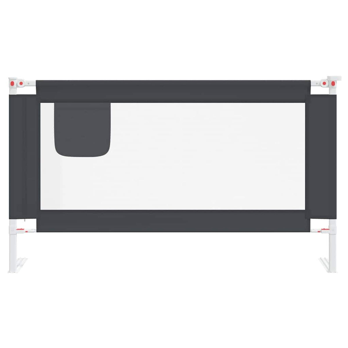 Toddler Safety Bed Rail Dark Fabric (100% Polyester) Dark Grey 140 x 25 x 95