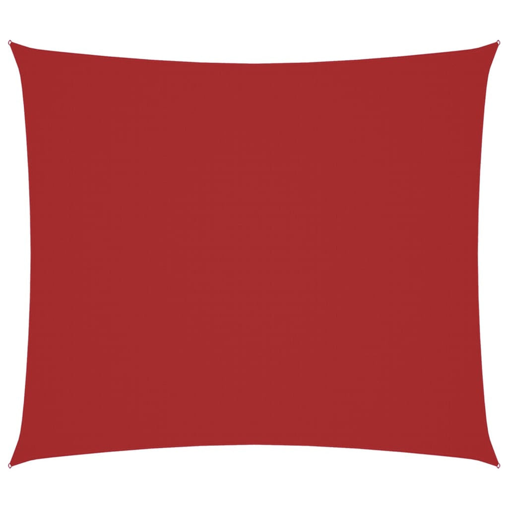 Sunshade Sail Oxford Fabric Red Water Resistant UV Resistant 200 x 250 cm