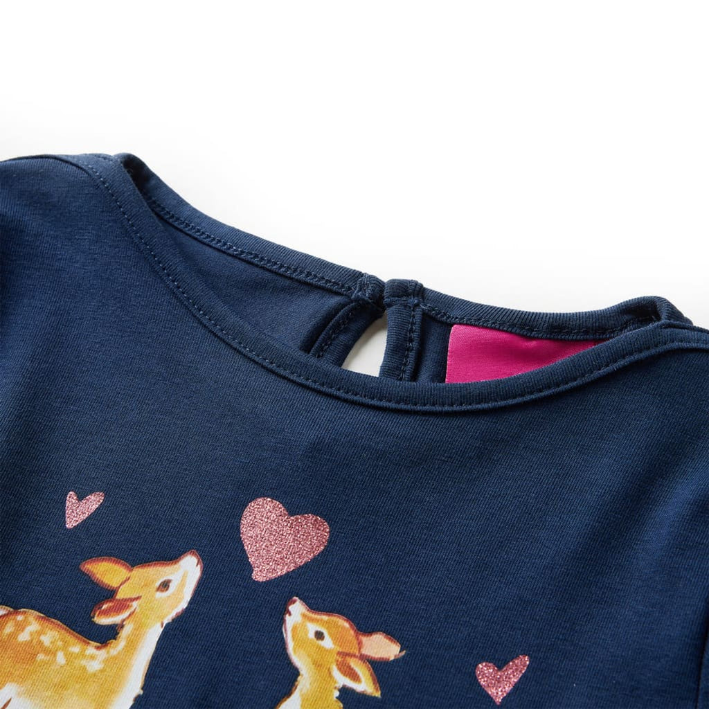 Kids T-Shirt Cotton Navy Blue 92 Children's Top Kids Clothing Kids Variant 8