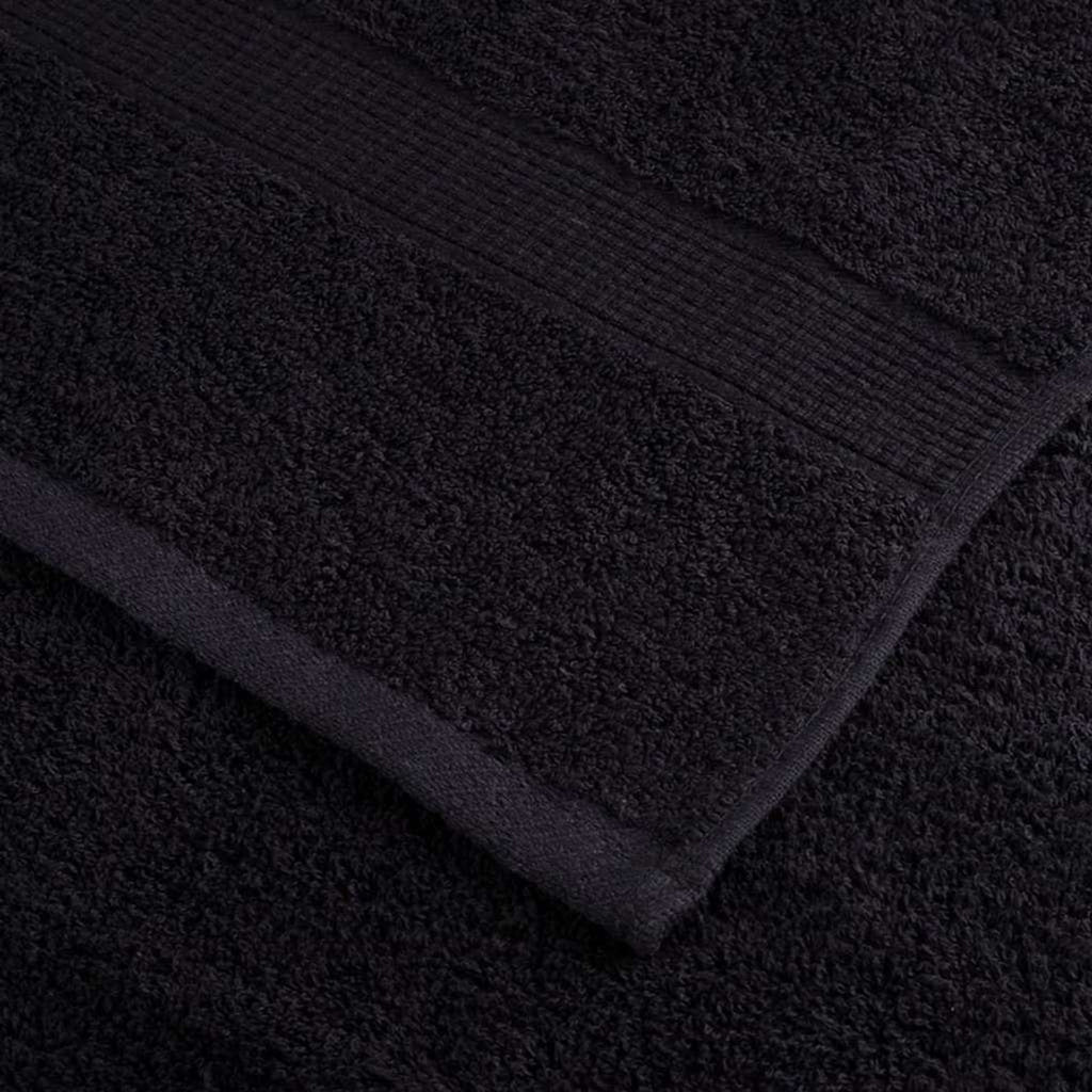 Towel Cotton Black 15 x 21 cm Bathroom Bath Linen Home Towels 10 pcs Guest