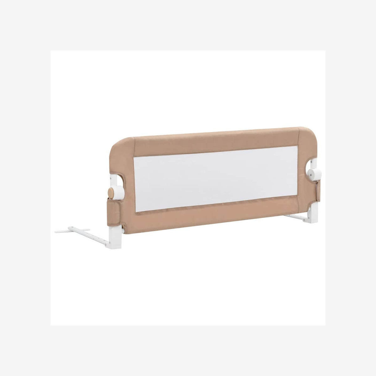 Toddler Safety Bed Rail Polyester Taupe 102 x 40.5 x 42 cm Child Bed Guard