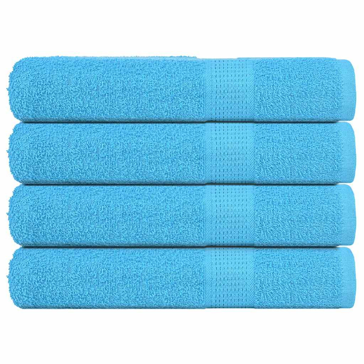 Towel Cotton Turquoise 200 x 100 cm Bathroom Bath Linen Home Towels 4 pcs