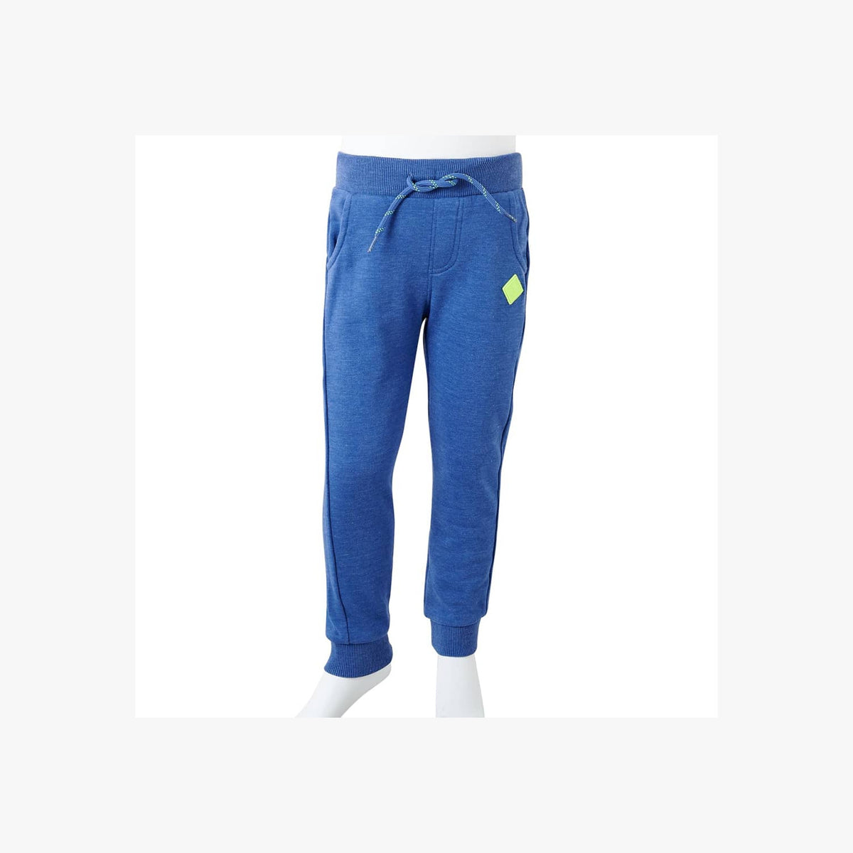 Kids'Sweatpants Melange Cotton Blue Melange 128 Kids' Bottoms Kids' Bottom 128