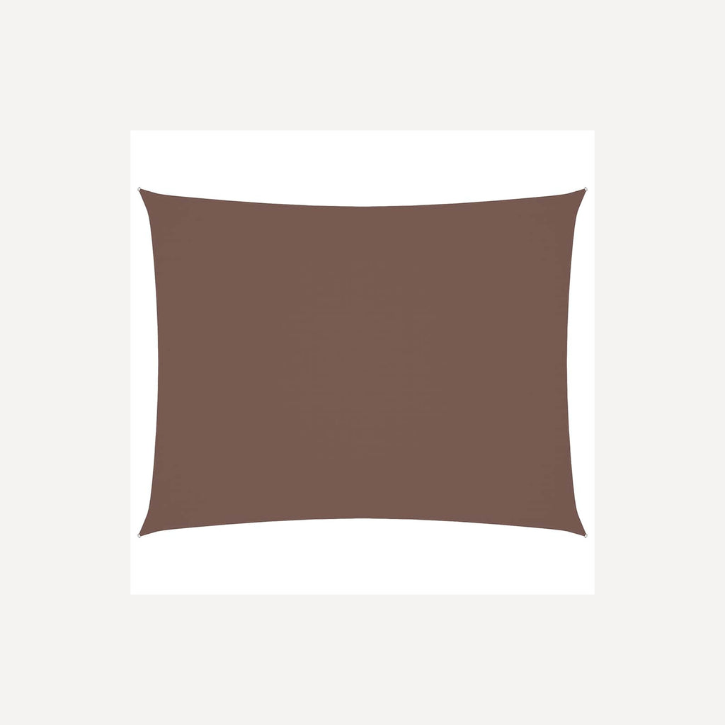 Sunshade Sail Oxford Fabric Brown Water Resistant UV Resistant 300 x 450 cm