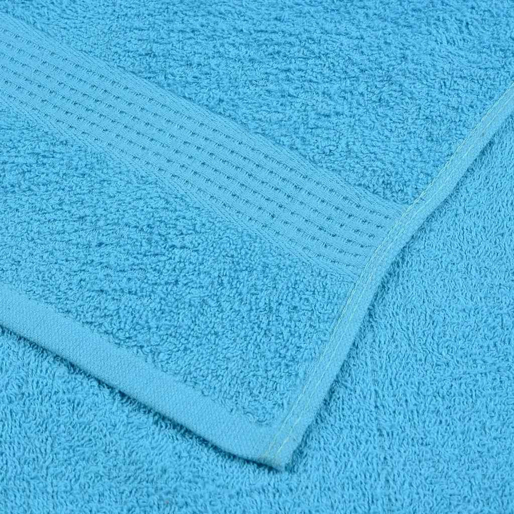 Towel Cotton Turquoise 200 x 100 cm Bathroom Bath Linen Home Towels 10 pcs