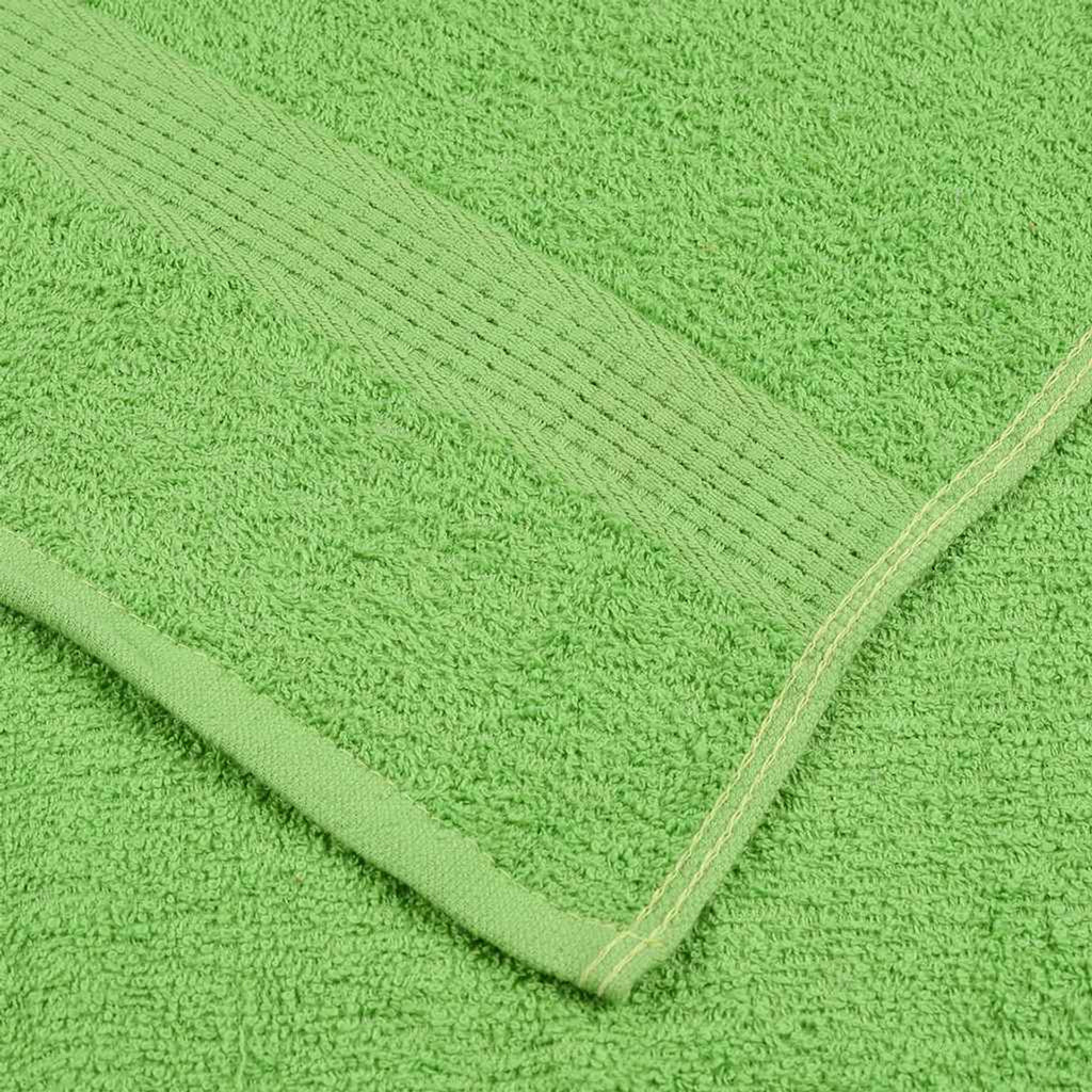 Towel Cotton Apple Green 50 x 30 cm Bathroom Bath Linen Home Towels 2 pcs