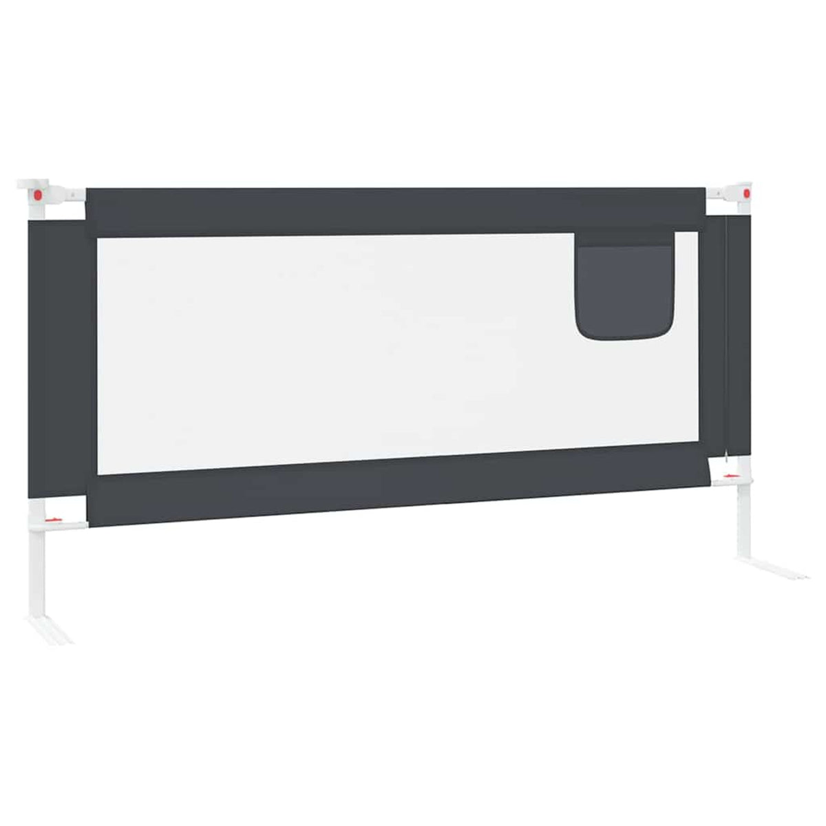 Toddler Safety Bed Rail Dark Fabric (100% Polyester) Dark Grey 180 x 25 x 95