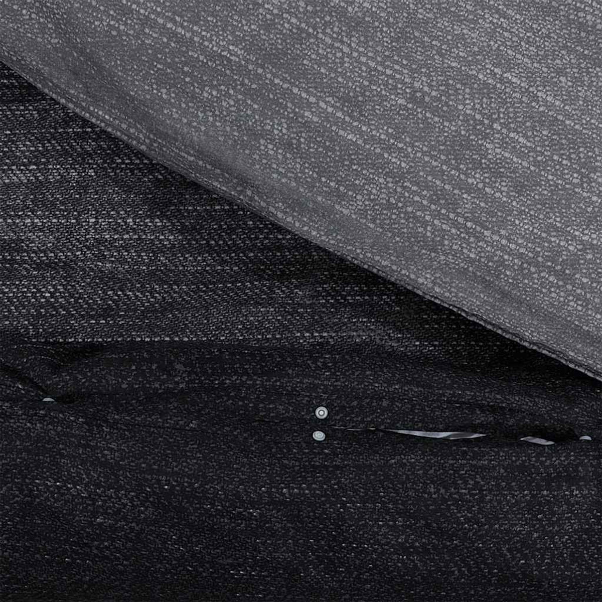 Duvet Cover Cotton Dark Grey 220 x 260 cm Bedding Bed Linen Bedroom Variant 2