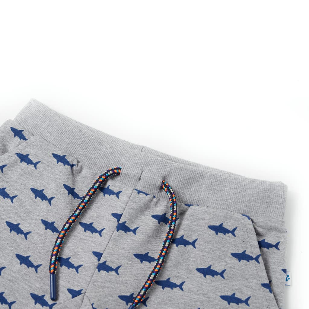 Shorts Cotton Light Grey Melange 116 Kids' Bottoms Kids' Bottom Kids'Shorts