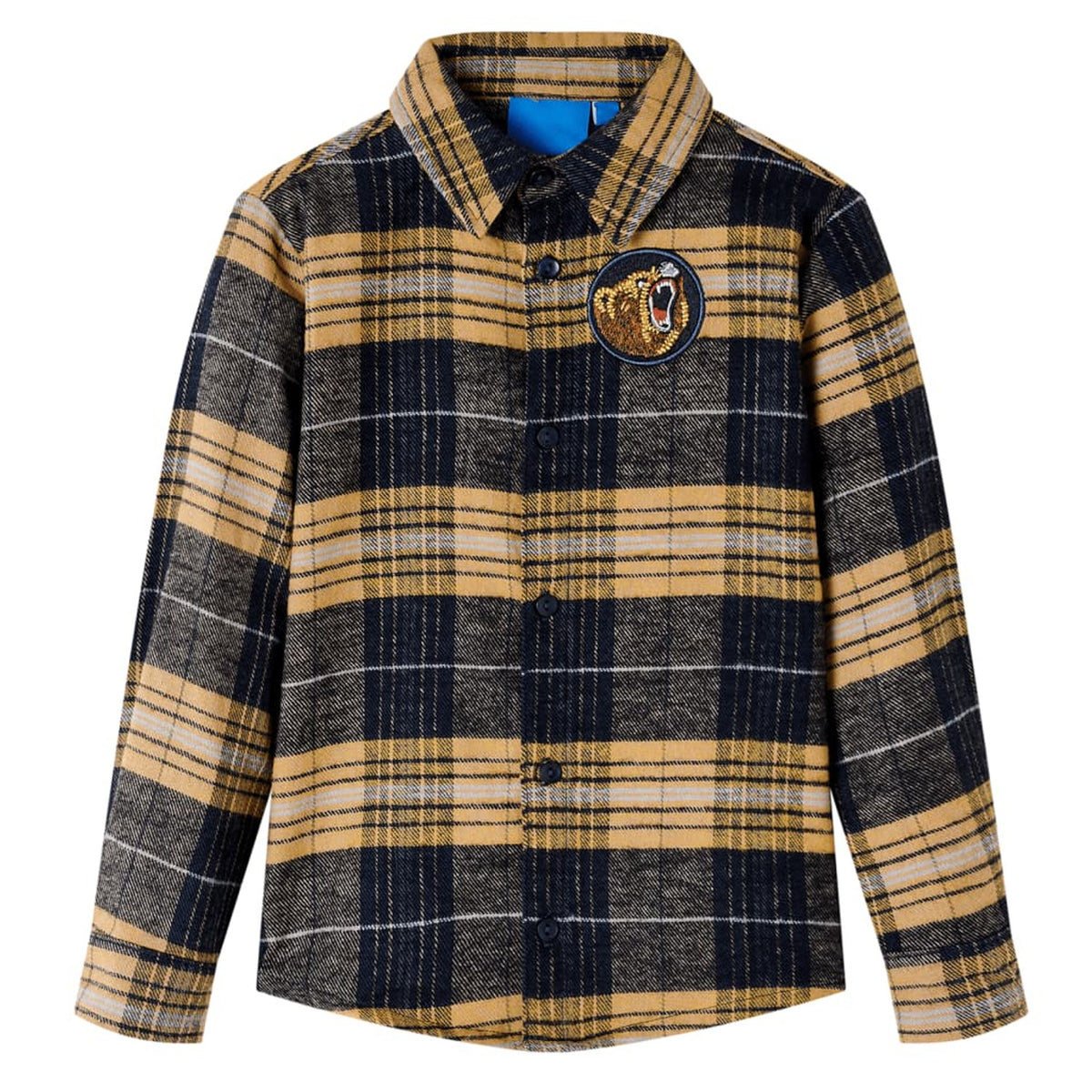 Kids'Plaid Shirt Cotton Yellow 128 Kids Clothing Children's Wear Kids' Tops