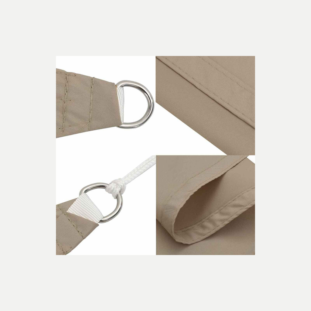 Sunshade Sail Oxford Fabric Taupe Water Resistant UV Resistant Variant 9
