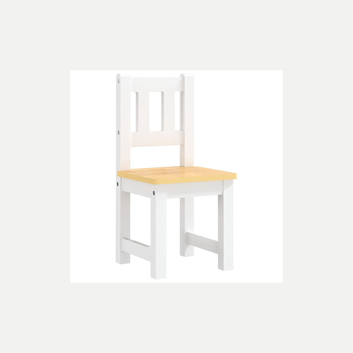Table Mdf White 60 x 50 x 48 cm Furniture Home Dining Baby Toddler Variant 4