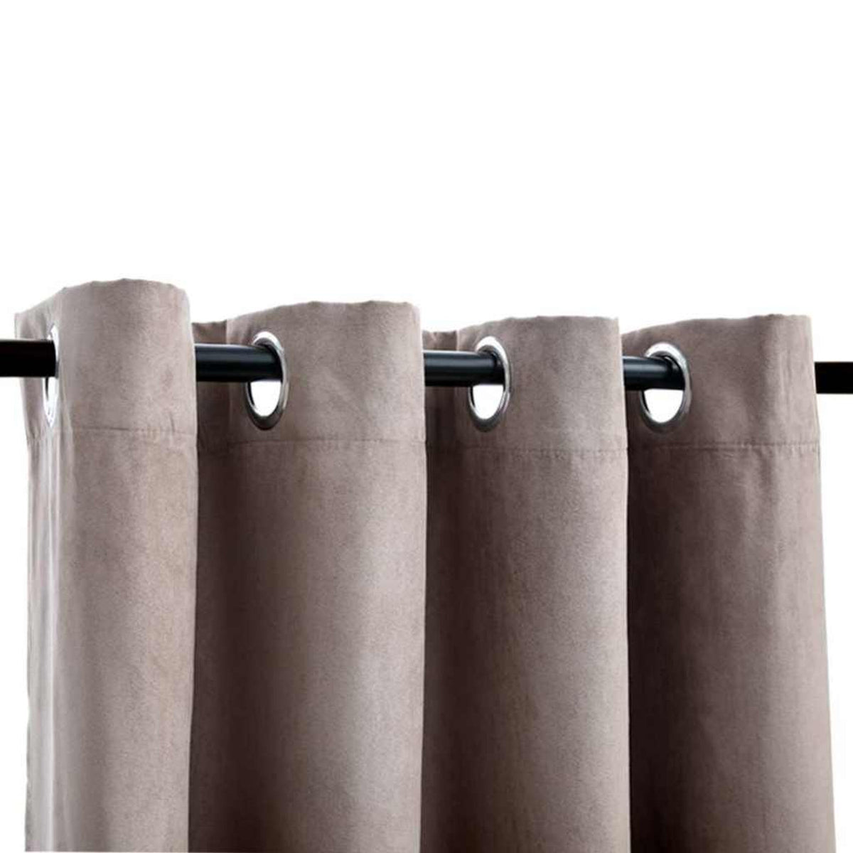 Blackout Curtain Polyester Taupe 140 x 225 cm Window Dressing Home Variant 3