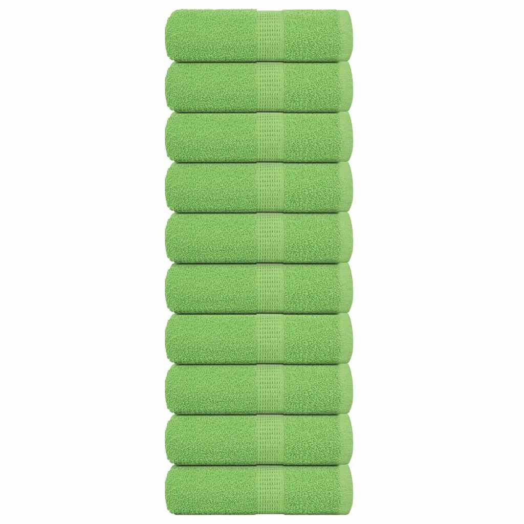 Towel Cotton Apple Green 30 x 30 cm Bathroom Bath Linen Home Towels 10 pcs