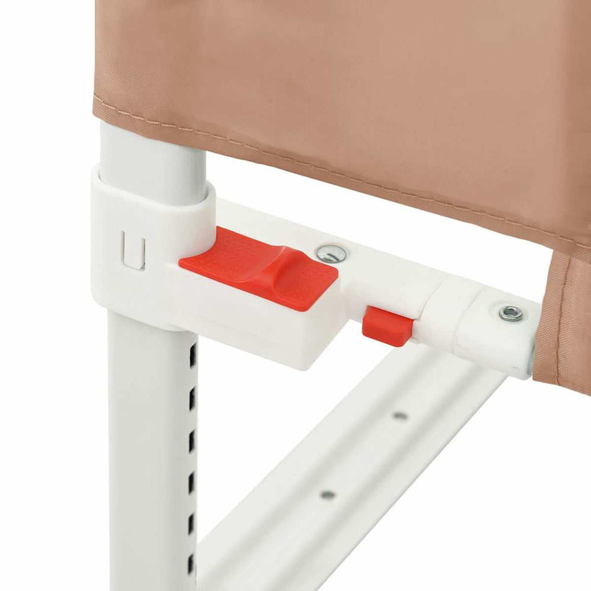 Toddler Safety Bed Rail Fabric (100% Polyester) Taupe 150 x 25 x 95 cm