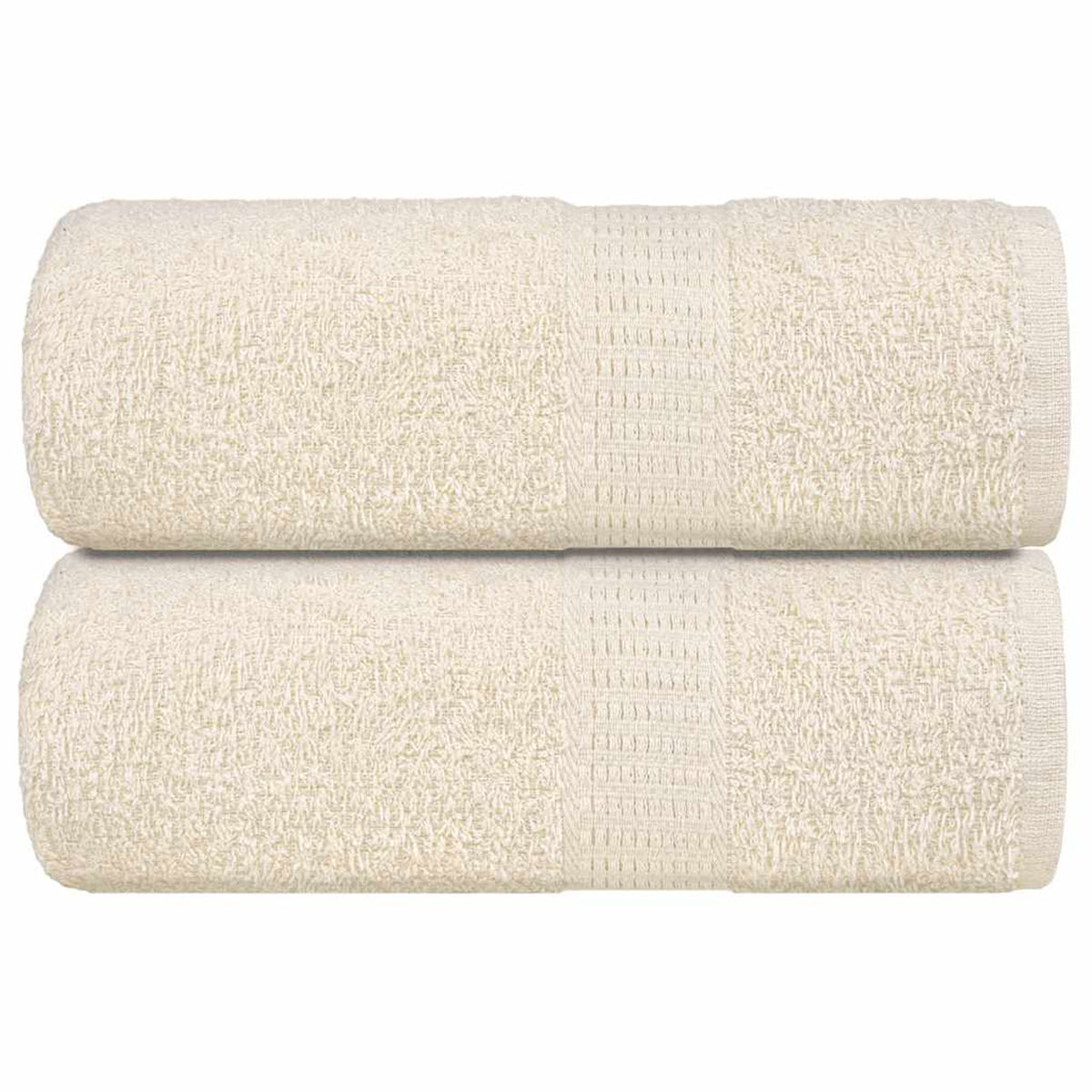 Towel Cotton Cream 50 x 30 cm Bathroom Bath Linen Home Towels 2 pcs Guest