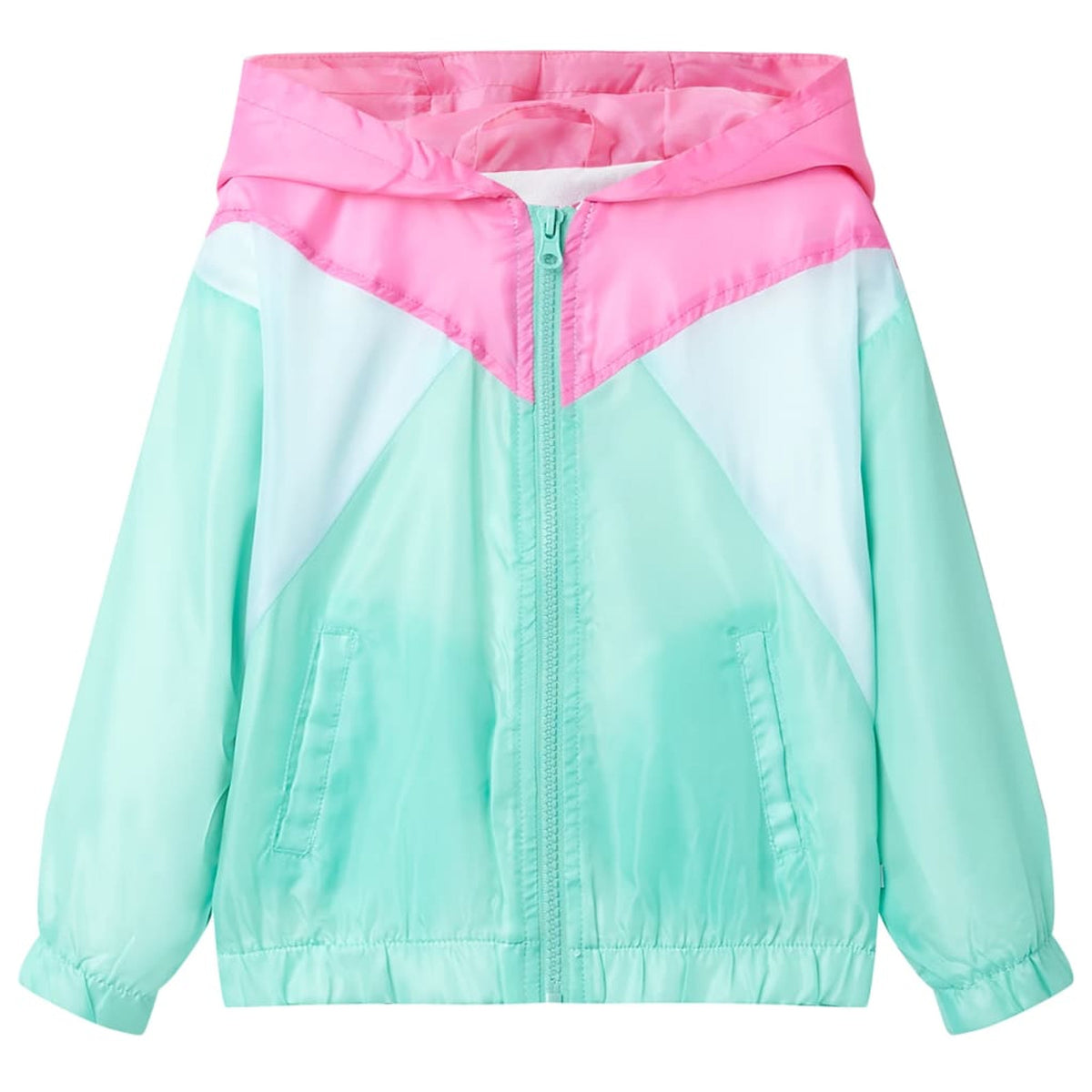 Kids'Hooded Jacket Polyester Green 104 Kids' Outerwear Zip Multicolour 104