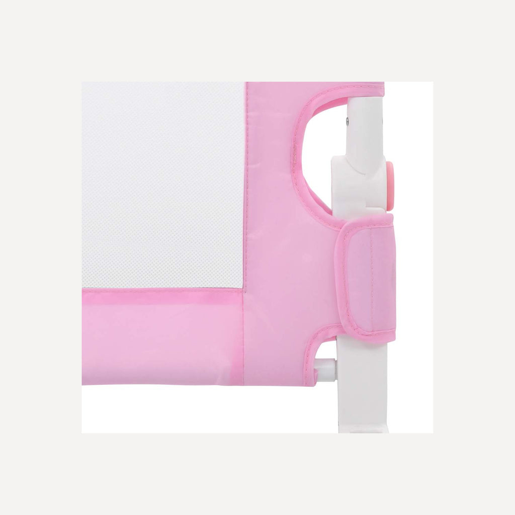 Toddler Safety Bed Rail Polyester Pink 180 x 40.5 x 42 cm Child Bed Guard 5x42cm