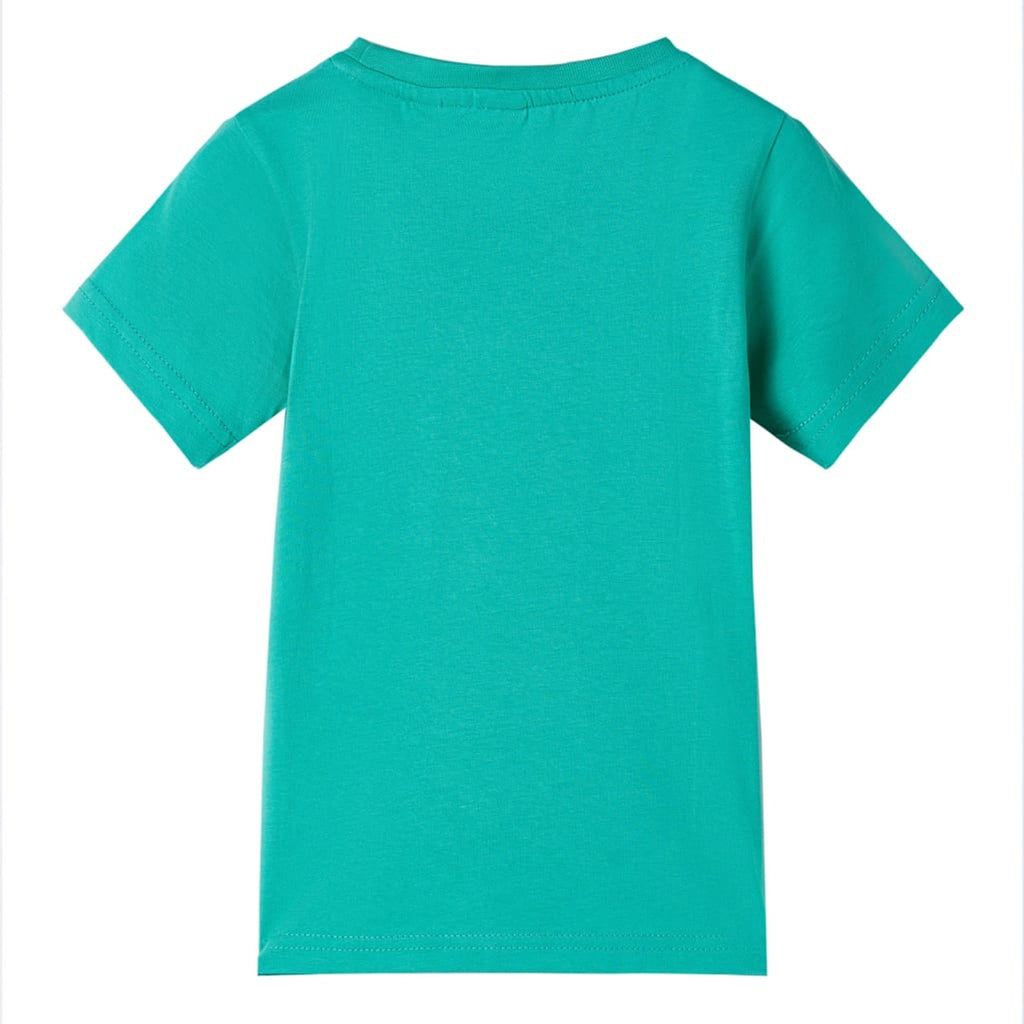 Kids T-Shirt Cotton Green 140 Children's Top Kids Clothing Kids Wear Variant 3