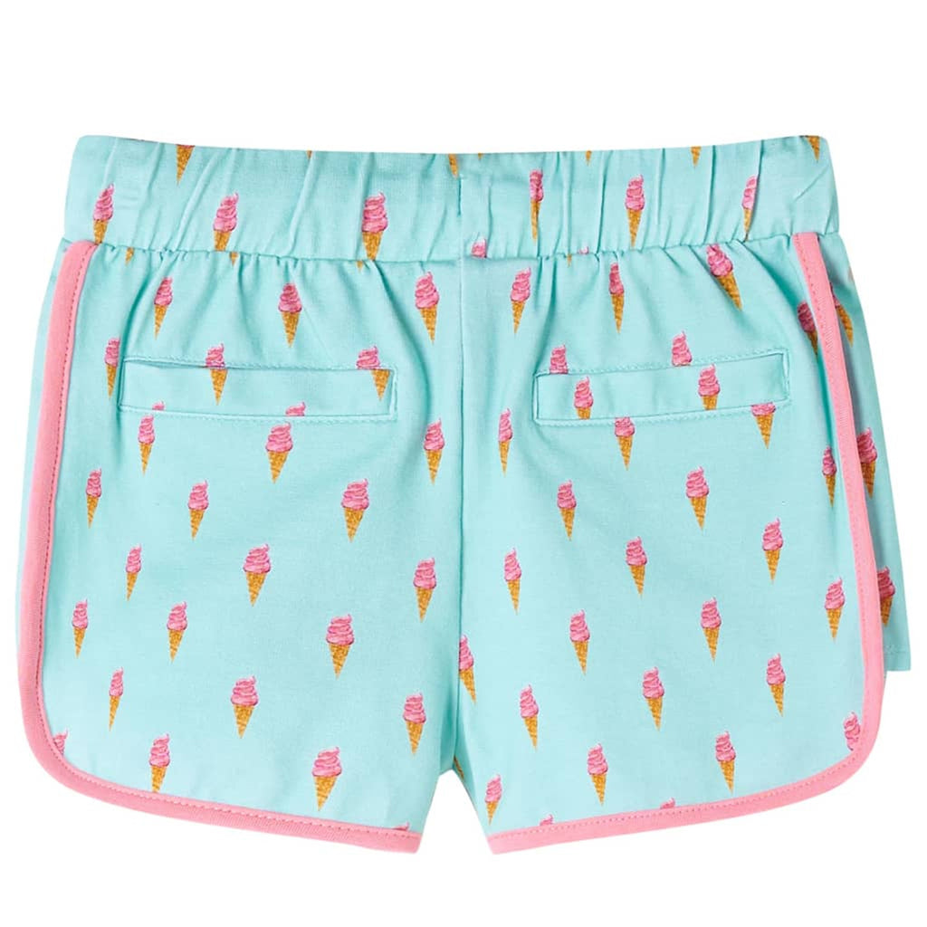 Shorts Cotton Light Mint 128 Kids' Bottoms Kids' Bottom Kids'Shorts Drawstring