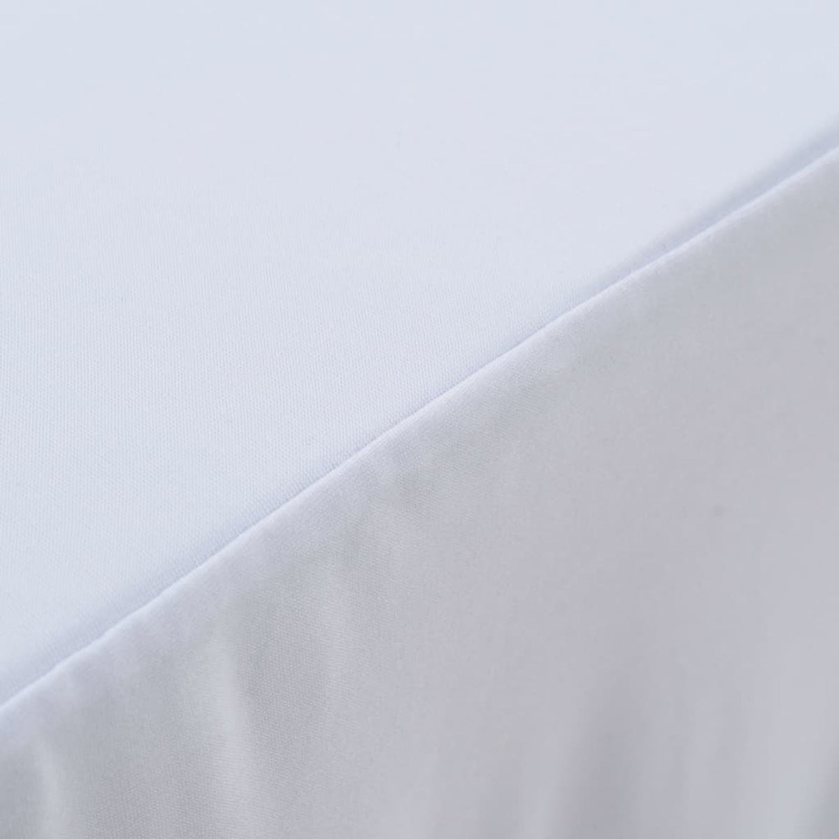 Table Polyester White 243 x 76 x 74 cm Furniture Home Dining Slipcovers 2 pcs