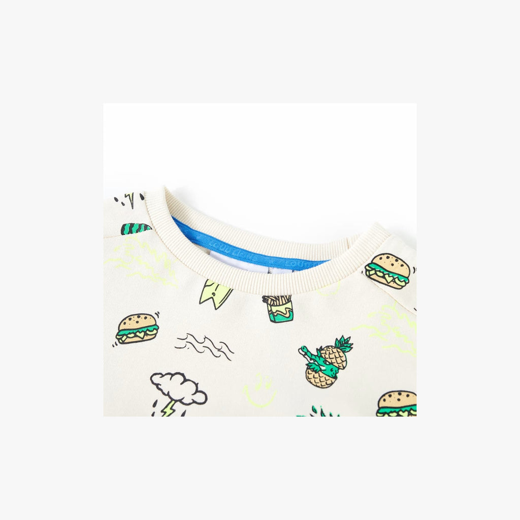 Sweatshirt Cotton Soft Ecru 104 Kids Clothing Children's Top Kids Wear 104